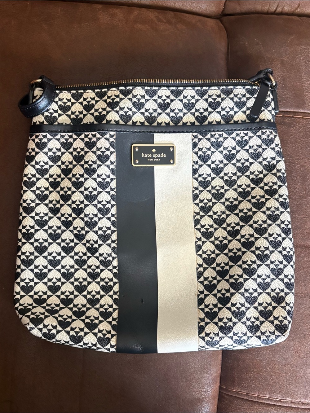 kate spade Black and White Crossbody Bag